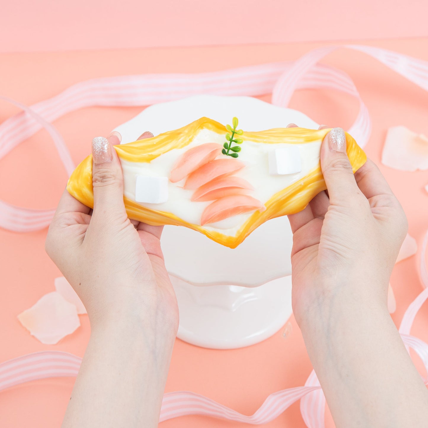 peach marshmallow toast(桃とマシュマロのトースト)