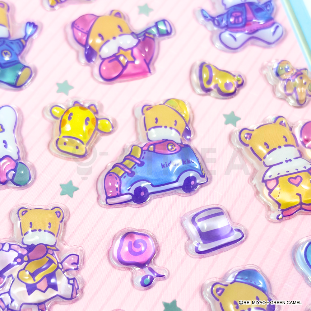ぷくぷくジェリーシール　きどりっこ　2種セット