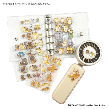 ぷくぷくジェリーシール　タヌキとキツネ　3種セット