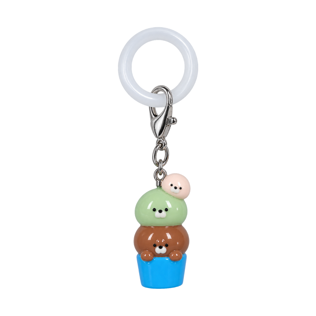 【10月末発売予定】マーカーリングキーホルダー　海のアイス屋さん（全6種）