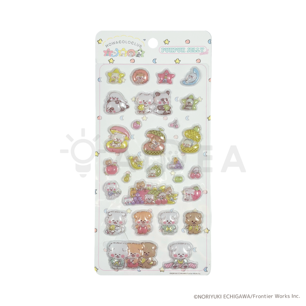 ぷくぷくジェリーシール　ほわころくらぶ　3種セット