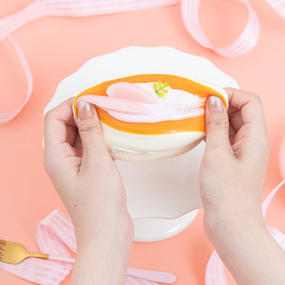 peach cream pancake（桃とクリームのパンケーキ）