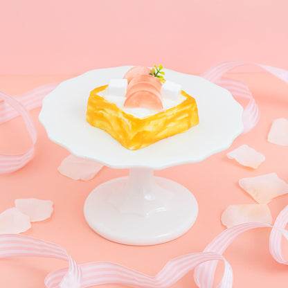 peach marshmallow toast（桃とマシュマロのトースト）